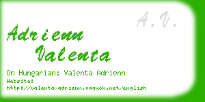 adrienn valenta business card